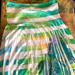 Tube top baby doll shirt